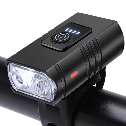 Lumière avant vélo LED USB pour vélo et VTT, 6 modes d'éclairage