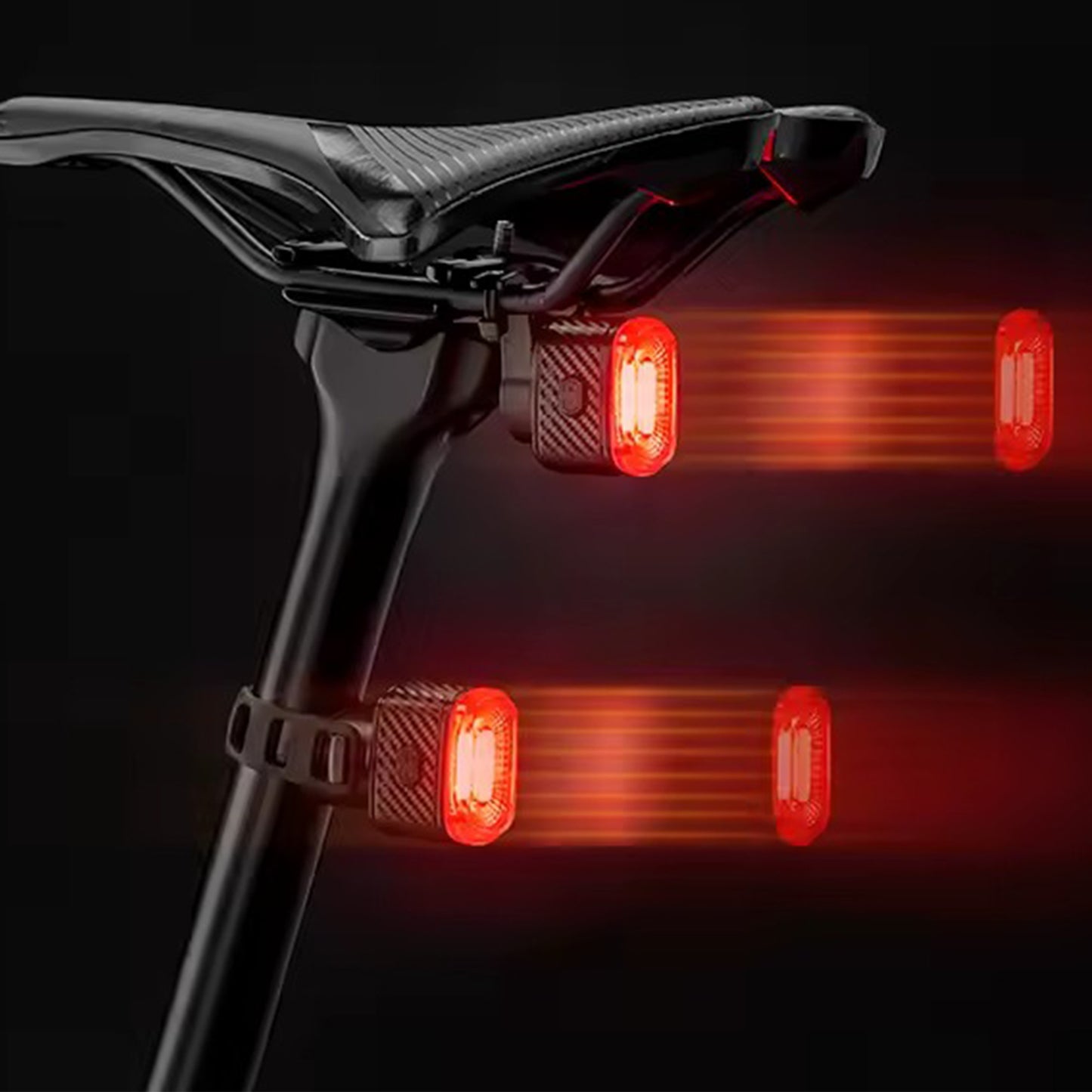 LED frein d'arrêt automatique de vélo - Feu arrière LED intelligent IPX6 étanche - Charge Type-C