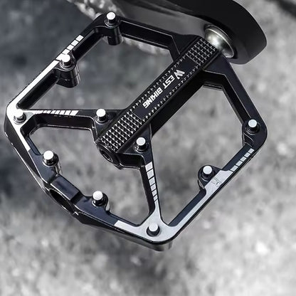Pédales de vélo antidérapantes élargies Universelle pour VTT et Vélo de route - Alliage d'aluminium