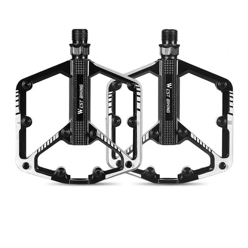 Pédales de vélo antidérapantes élargies Universelle pour VTT et Vélo de route - Alliage d'aluminium